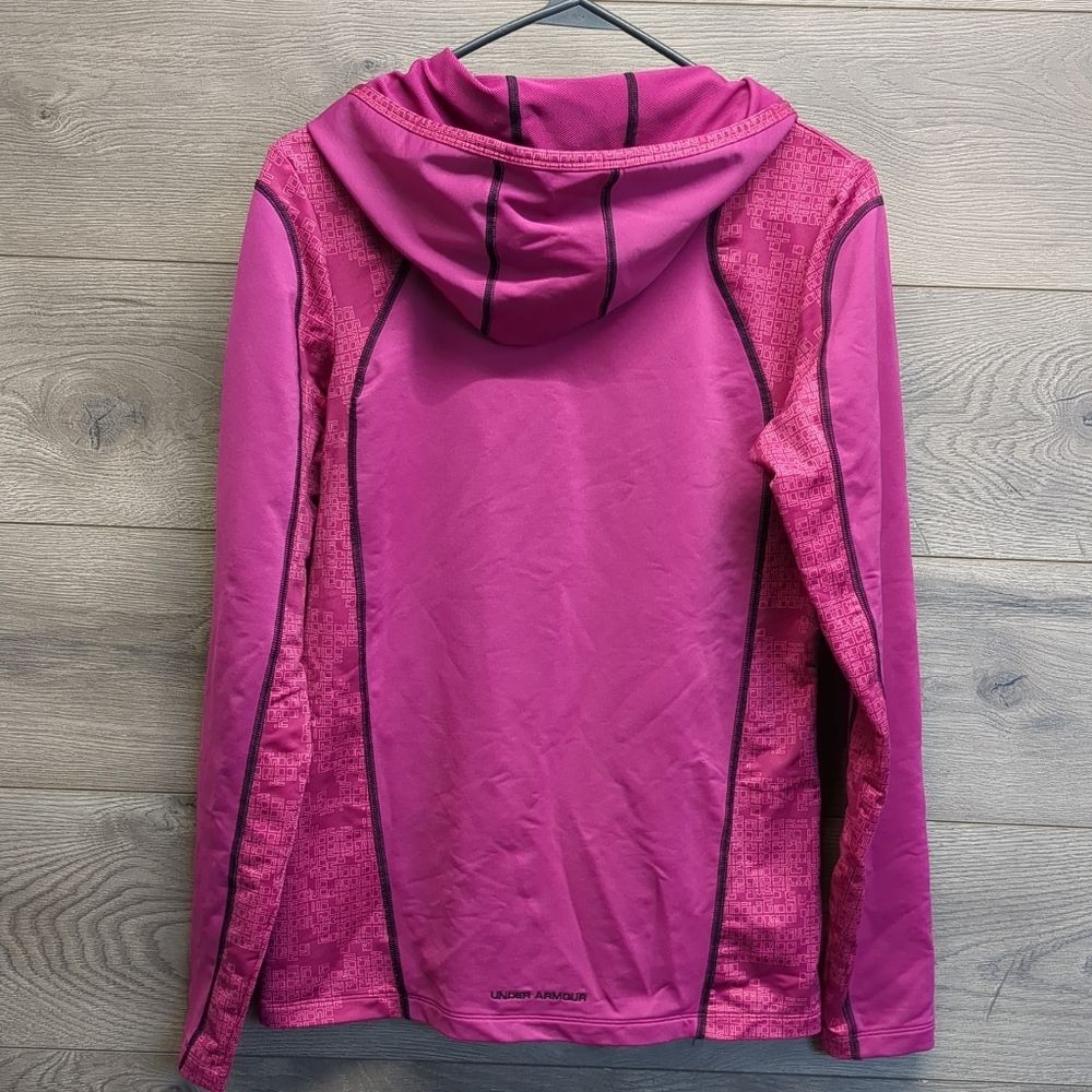 Under Armour Exercise Cold Gear Pullover Hoodie W… - image 8